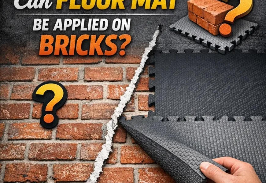 Can floor mat be applied on bricks