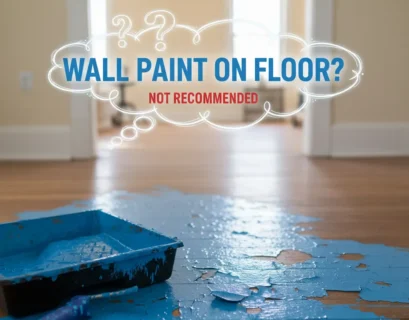 Can wall paint be applied on floor