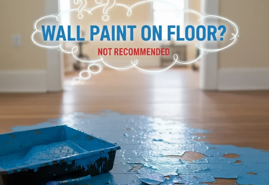 Can wall paint be applied on floor