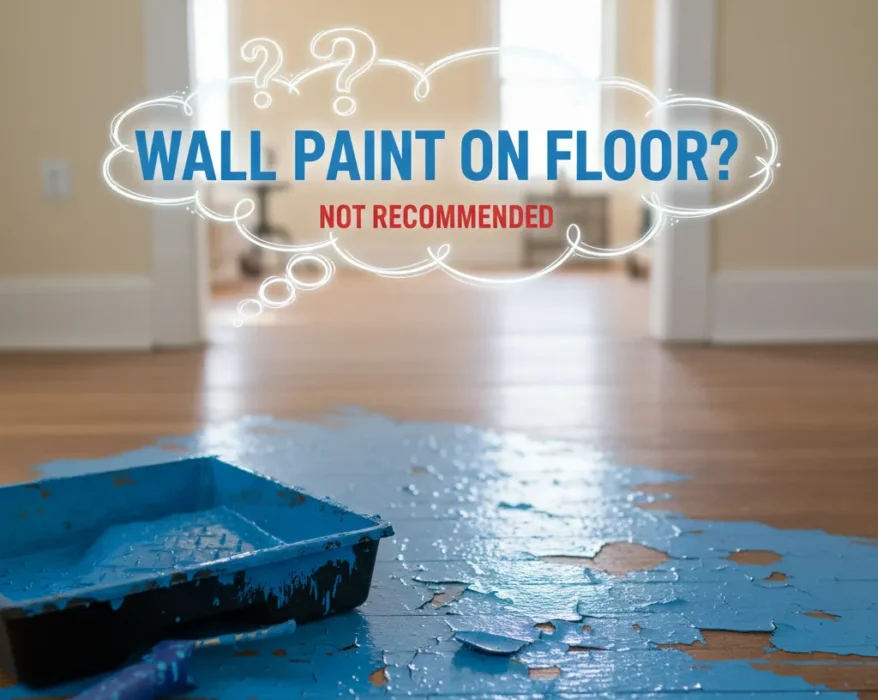 Can wall paint be applied on floor