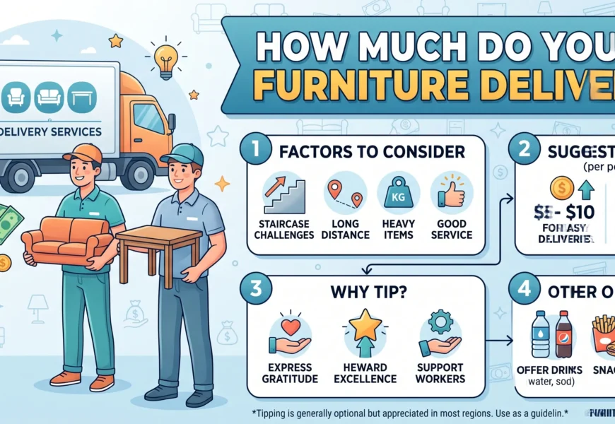 How much do you tip furniture delivery