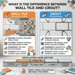 What is the difference between wall tile and grout