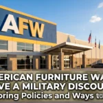 Does american furniture warehouse have military discount