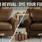 How do you dye leather furniture