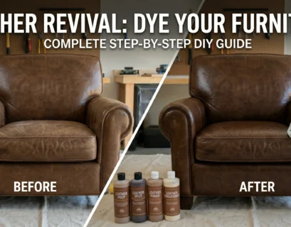 How do you dye leather furniture