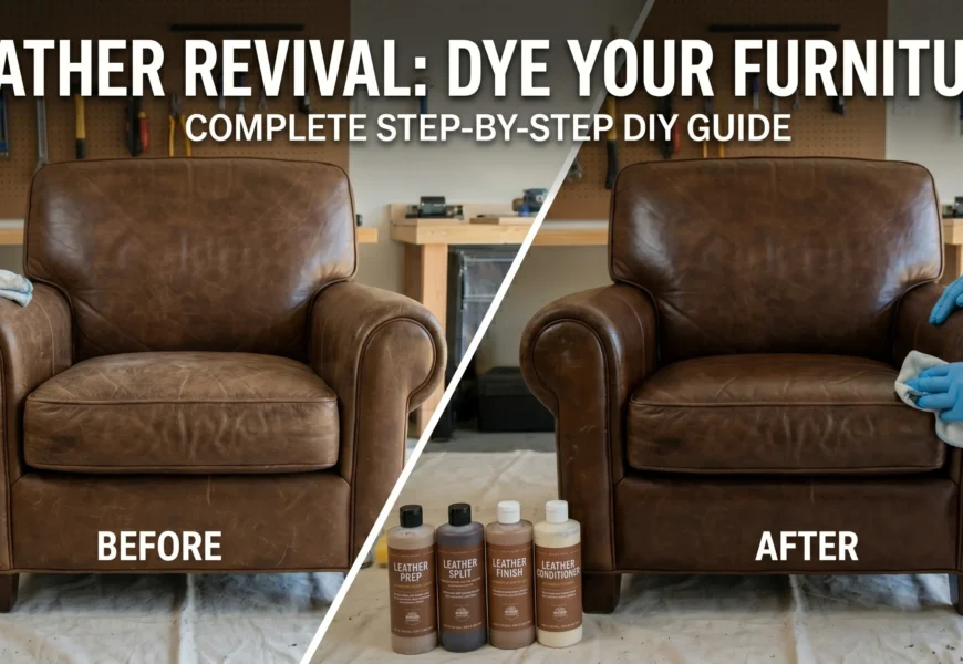 How do you dye leather furniture