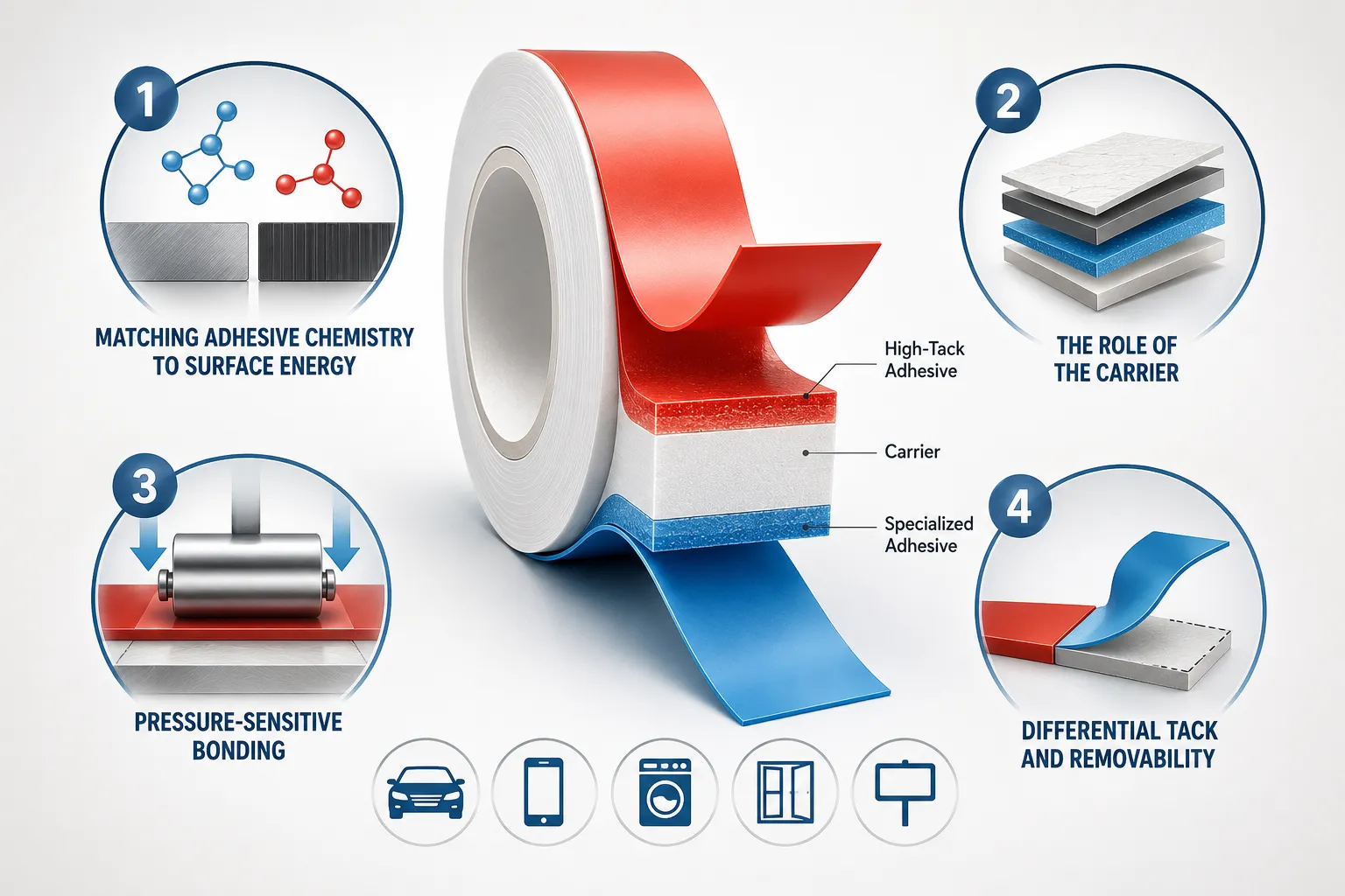 How Differential Adhesive Tapes Actually Work
