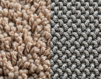 comparison of cut pile and loop pile carpet texture