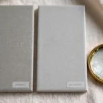 ceramic and porcelain tile samples side by side comparison