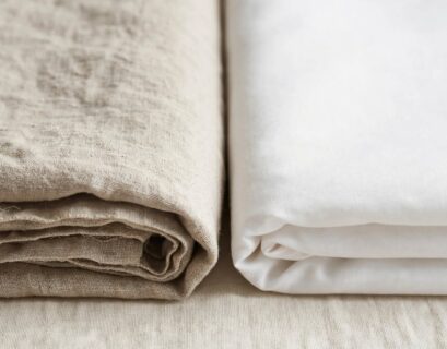 comparison of linen fabric texture and cotton fabric texture